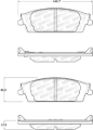 Picture of Street Brake Pads with Shims and Hardware