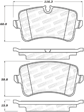 Picture of Street Brake Pads with Shims and Hardware