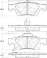 Picture of Street Brake Pads with Shims and Hardware