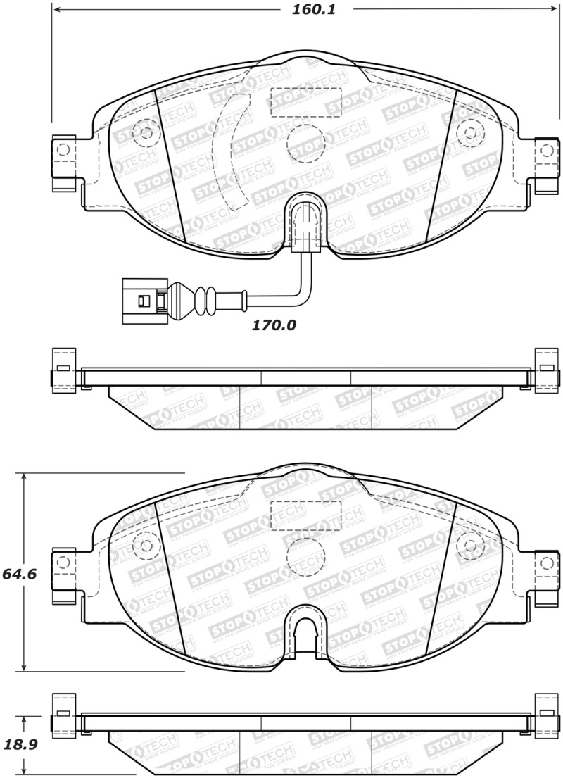 Picture of StopTech Street Brake Pads - Front