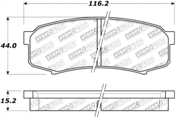 Picture of Street Brake Pads with Shims and Hardware