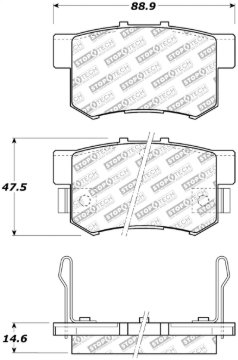Picture of StopTech Street Select Brake Pads - Front/Rear