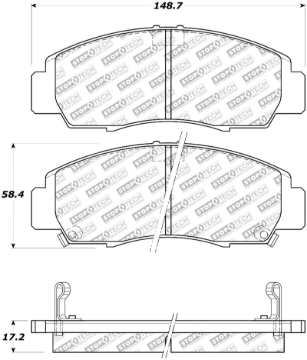 Picture of StopTech Street Select Brake Pads - Front/Rear