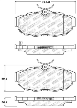Picture of StopTech Street Select Brake Pads - Rear
