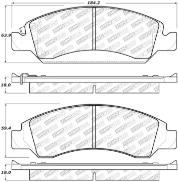 Picture of StopTech Street Select Brake Pads - Front/Rear