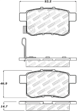 Picture of StopTech Street Select Brake Pads - Rear