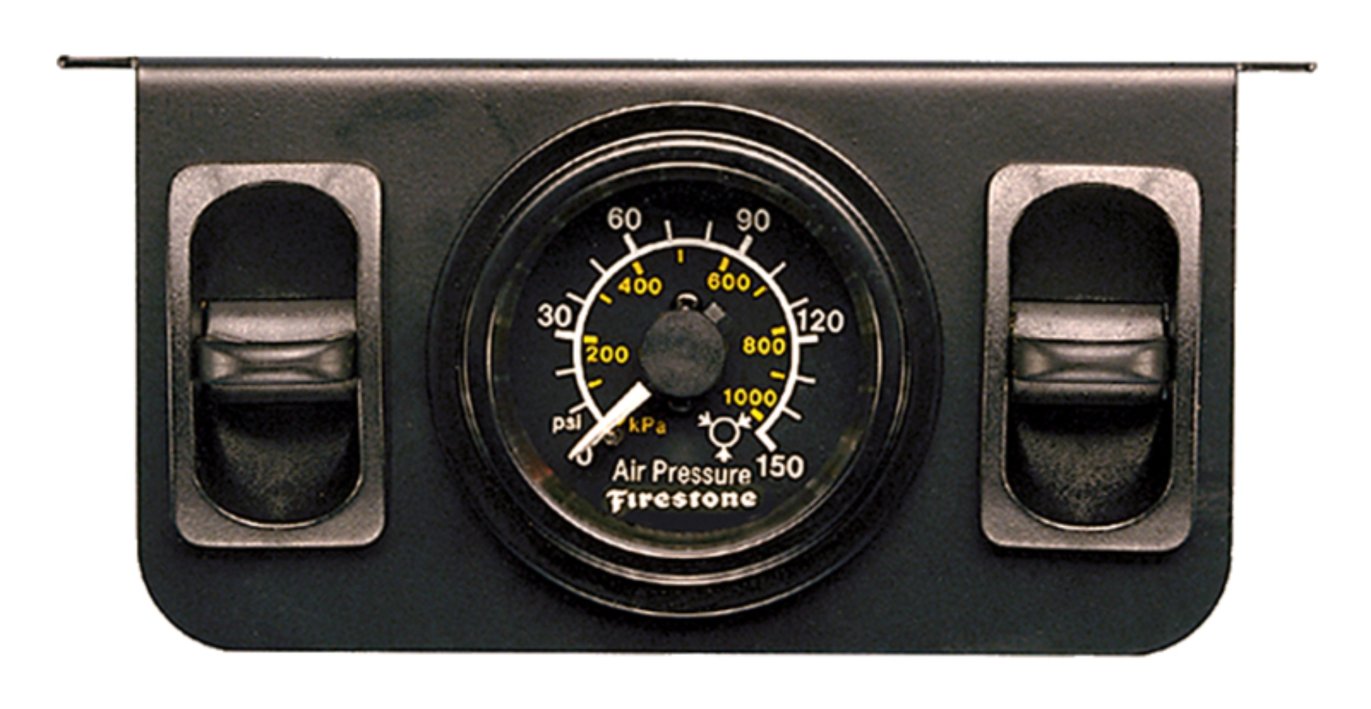 Picture of Firestone Air Adjustable Leveling Pneumatic Control Panel w/Dual Black Gauge 0-150psi (WR17602145)