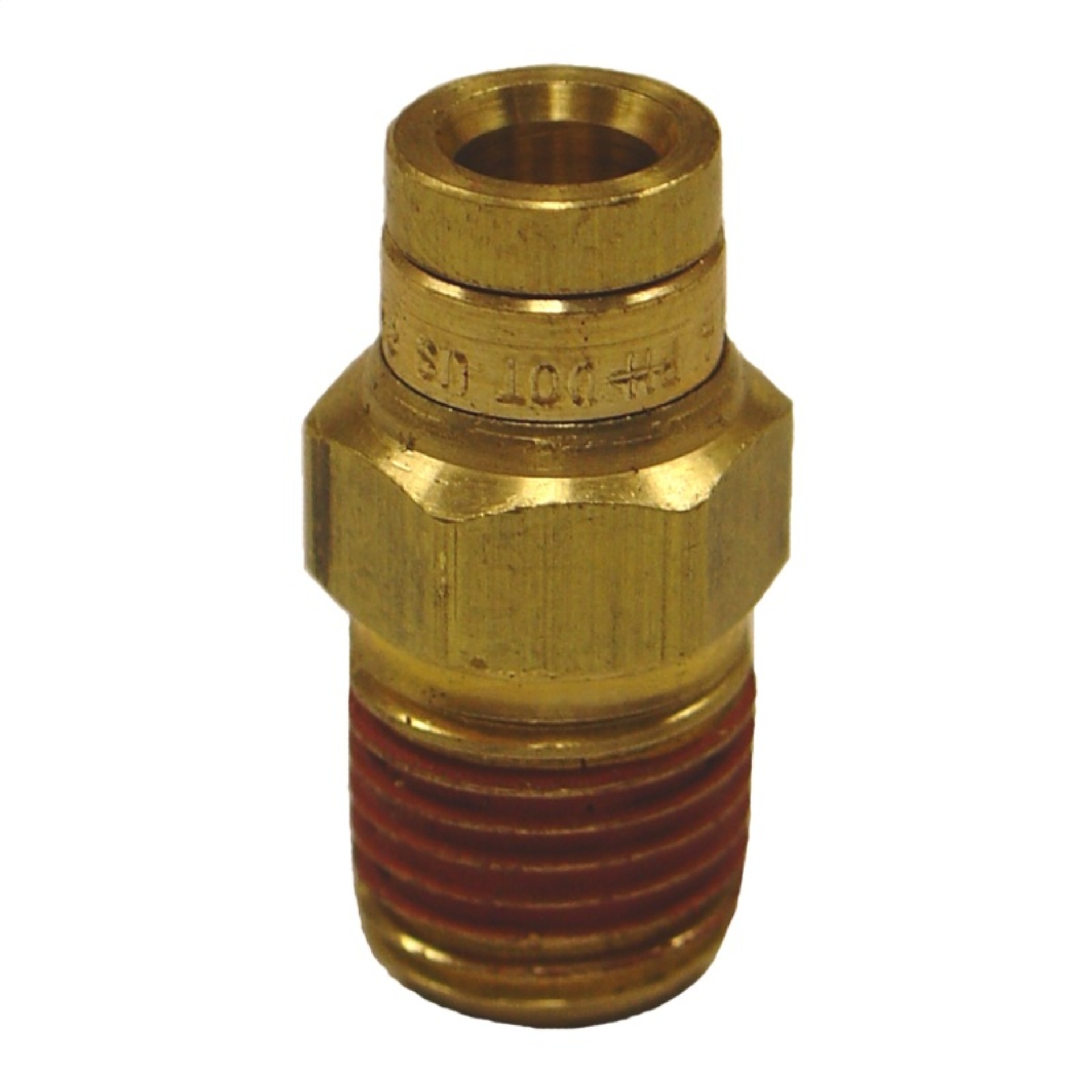 Picture of Firestone Male Connector 1/4in. Push-Lock x 1/4in. NPT Brass Air Fitting - 2 Pack (WR17603463)