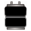 Picture of Firestone Ride-Rite Replacement Air Helper Spring Rear 224C (W217606872)