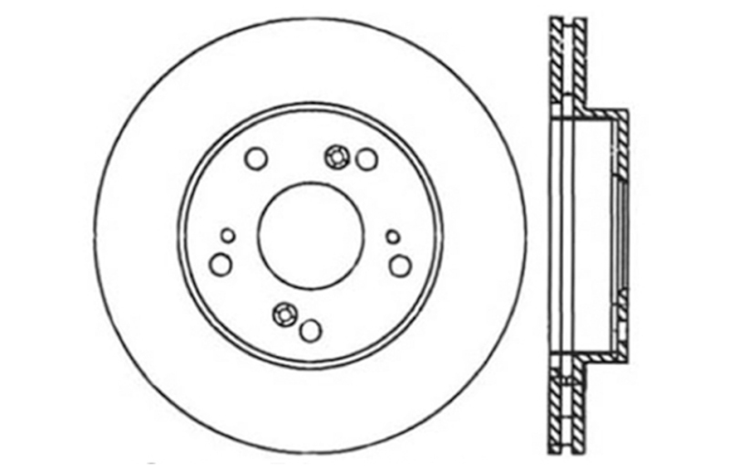 Picture of Sport Drilled & Slotted Brake Rotor; Front Right