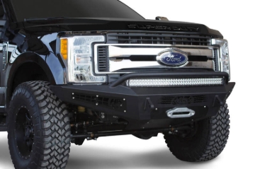 Picture of Addictive Desert Designs 17-18 Ford F-250 HoneyBadger Front Bumper w/ Winch Mount