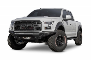 Picture of Addictive Desert Designs 17-18 Ford F-150 Raptor Stealth Fighter Front Bumper w/ Winch Mount