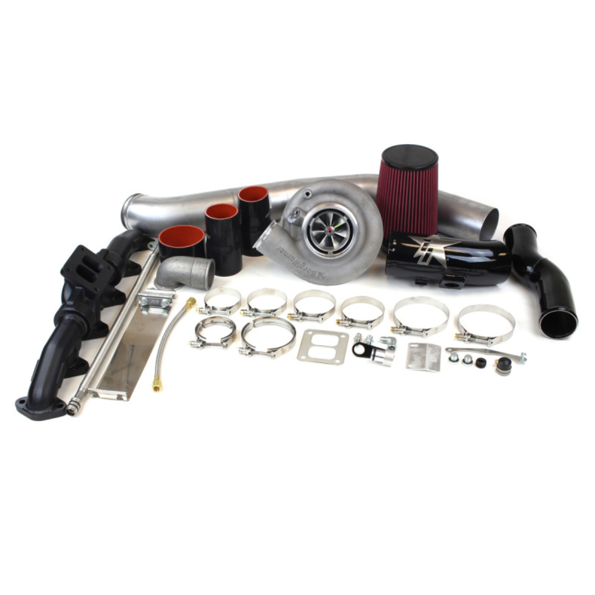 Picture of Industrial Injection 10-12 Dodge 6.7L S300 SX-E 64/74 w/.91 A/R Single Turbo Kit