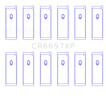 Picture of King Engine Bearings Nissan RB25/RB26 (Size 0.025mm) Performance Rod Bearing Set