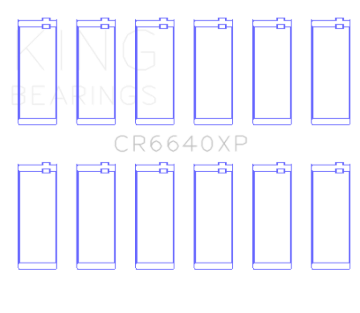 Picture of King Engine Bearings BMW M20/M50 2.0L/2.5L/2.7L (Size .025) Performance Rod Bearing Set