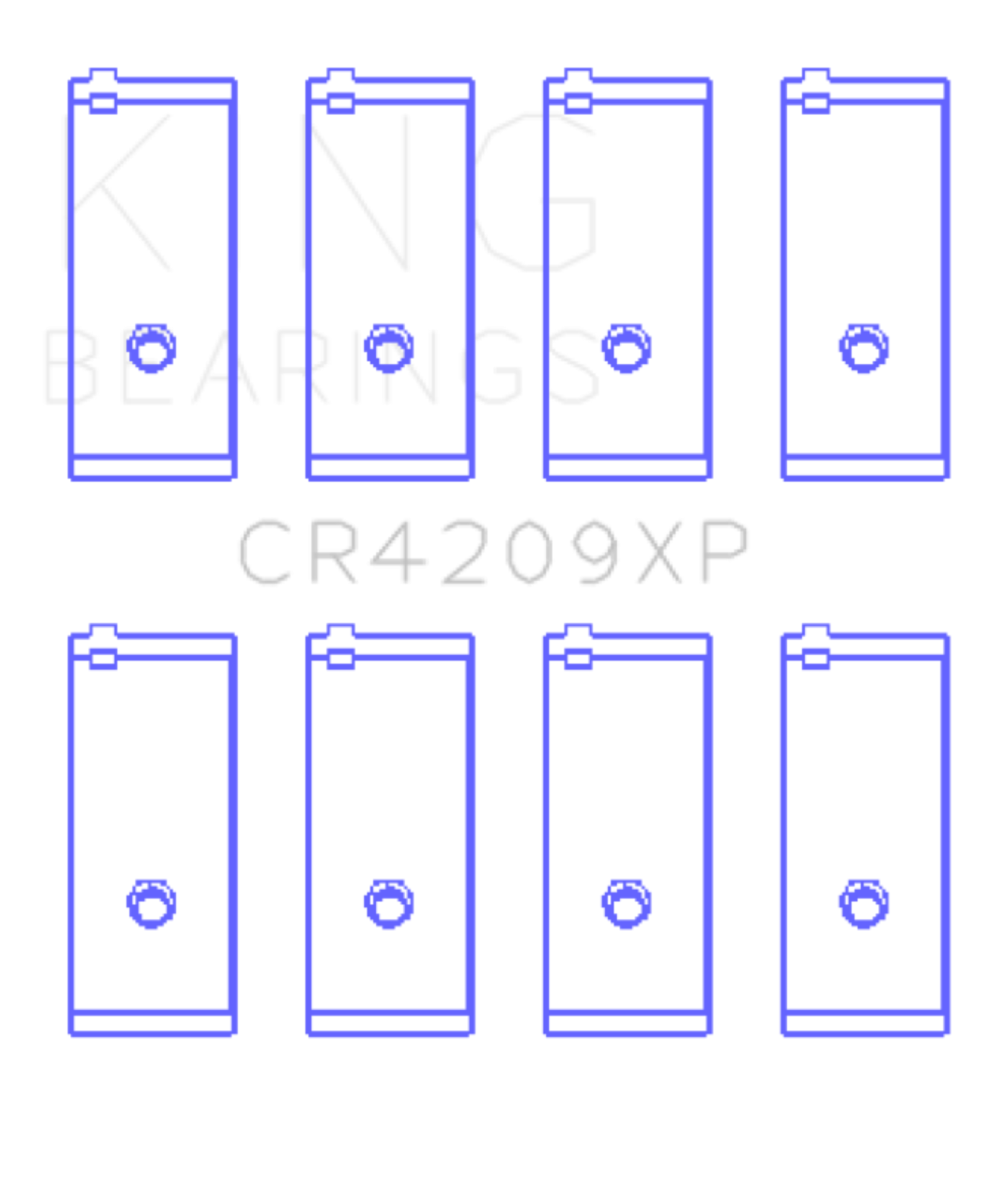 Picture of King Engine Bearings Toyota 3SGTE (Size 0.025mm) Performance Rod Bearing Set