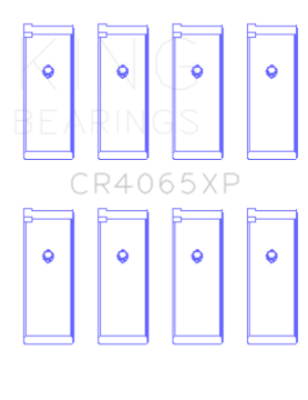 Picture of King Engine Bearings Nissan KA-24DE (Size .025 Oversized) Performance Rod Bearing Set