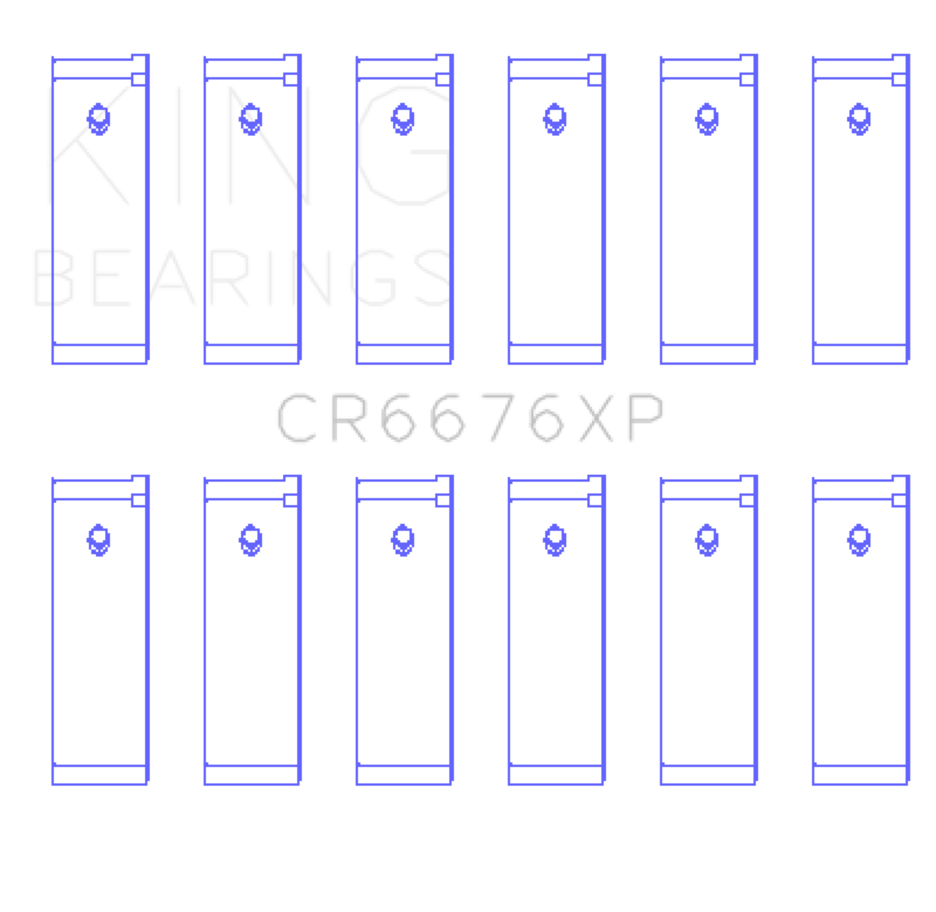 Picture of King Engine Bearings Nissan VG30DE/VG30DETT/VG30E/VG30T (Size +.025) Performance Rod Bearing Set