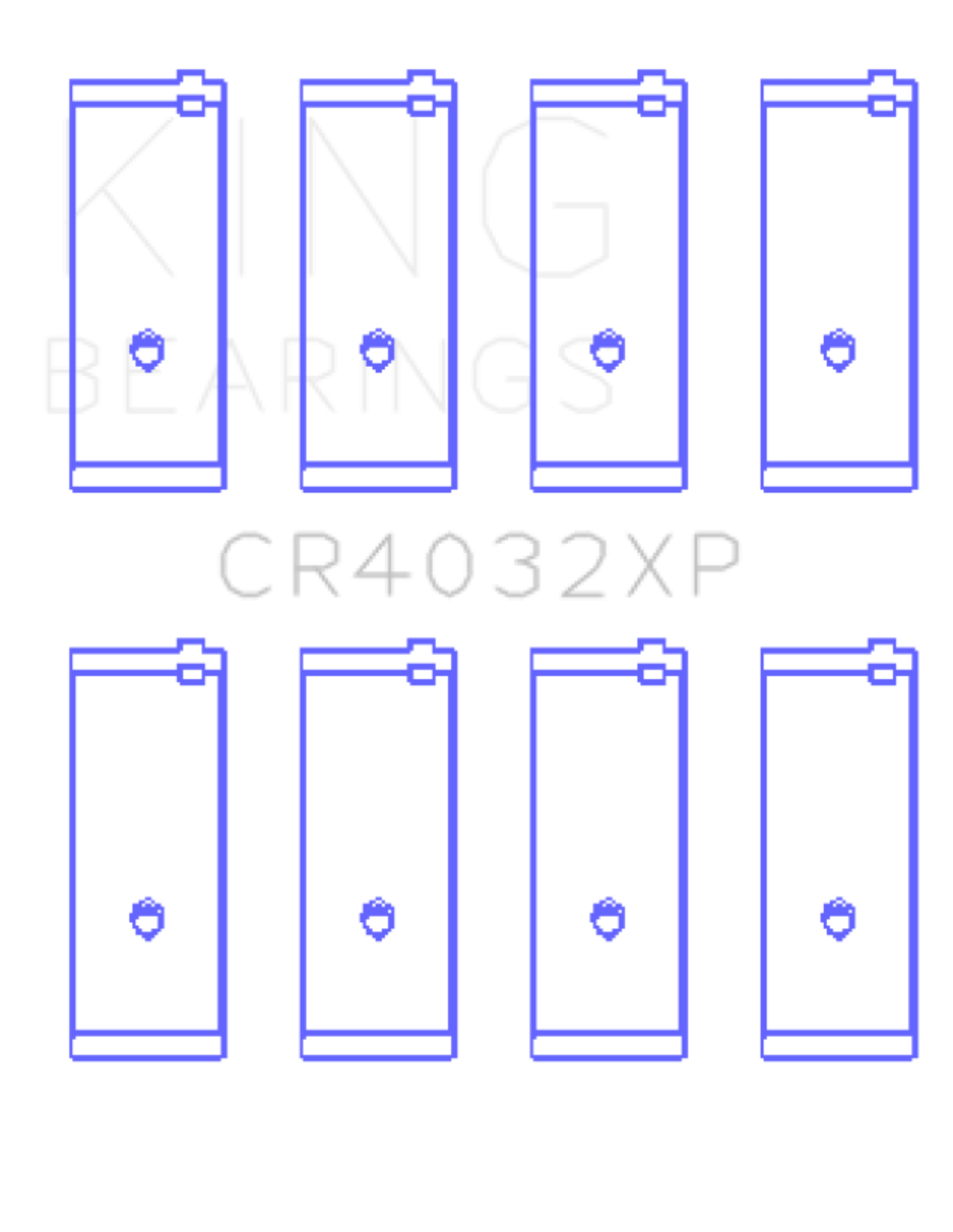 Picture of King Engine Bearings KING Connecting Rod Bearings - CR4032XP.026