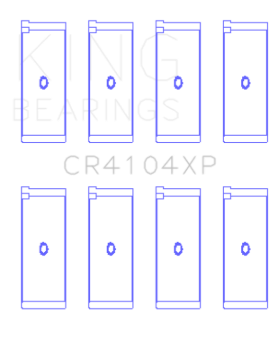 Picture of King Engine Bearings Audi/VW 83-03 1.6L/1.8L/2.0L (Size +.025) Performance Rod Bearing Set