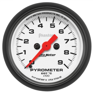 Picture of Autometer Phantom FSE 52mm 0-900 Deg C Electronic Gauge Kit