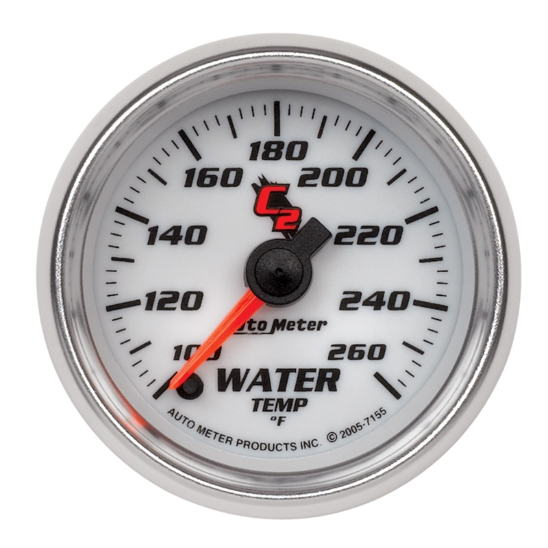 Picture of Autometer C2 52mm 100-260 Deg F Electronic Water Temp Gauge