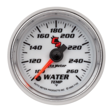 Picture of Autometer C2 52mm 100-260 Deg F Electronic Water Temp Gauge