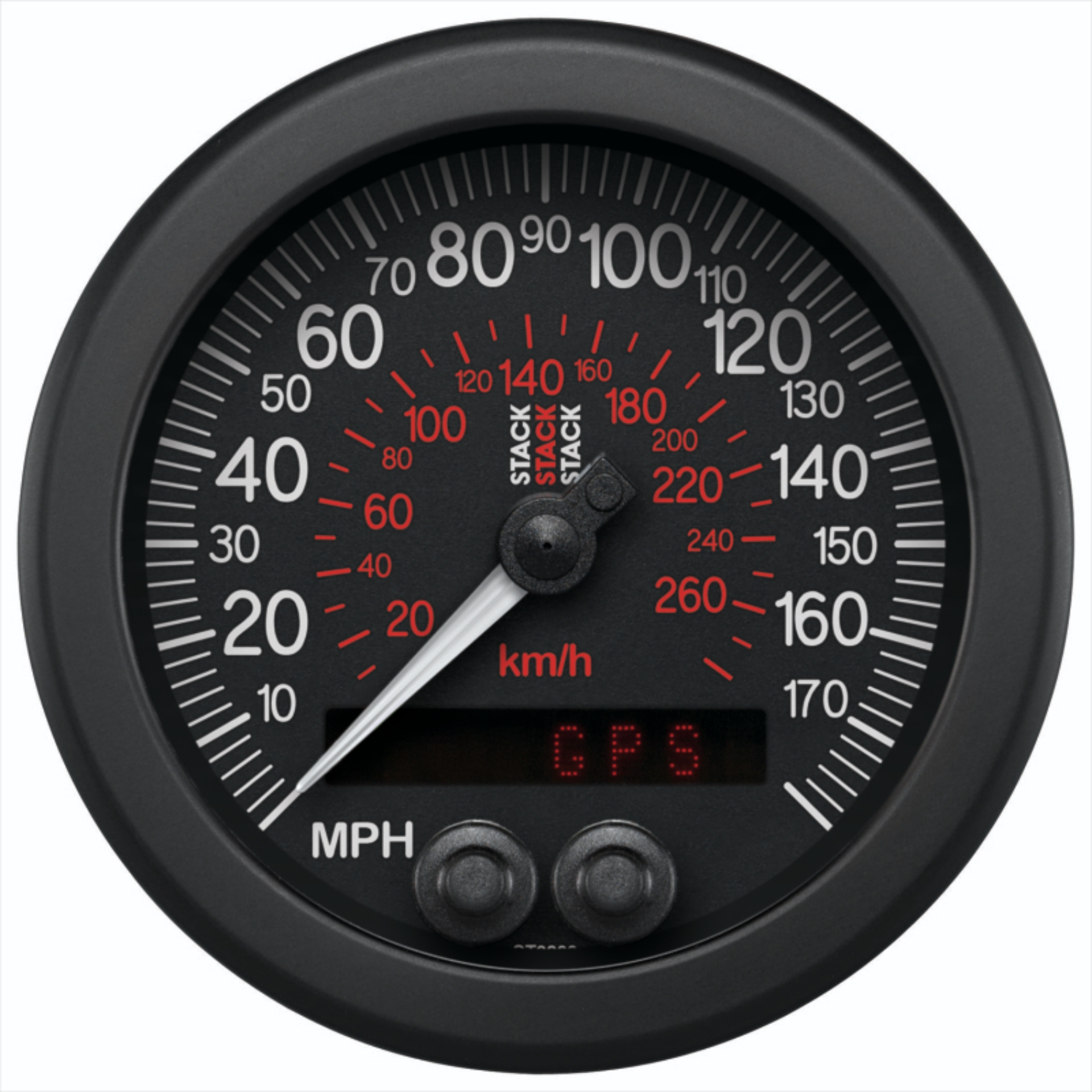 Picture of Autometer Stack Instruments 88mm 0-180 MPH 290 KM/H GPS Speedometer - Black