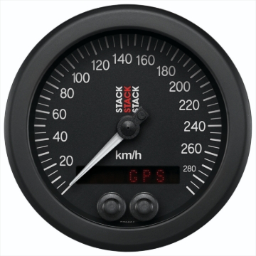 Picture of Autometer Stack Instruments 88mm 0-290 KM/H GPS Speedometer - Black
