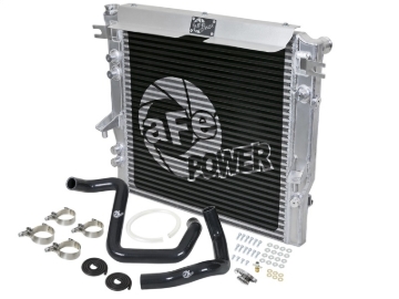 Picture of aFe BladeRunner GT Series Bar and Plate Radiator w/ Black Hoses 12-18 Jeep Wrangler (JK) V6 3.6L