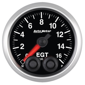 Picture of Autometer Elite 52mm 0-1600F EGT Peak & Warn w/ Electronic Control Gauge