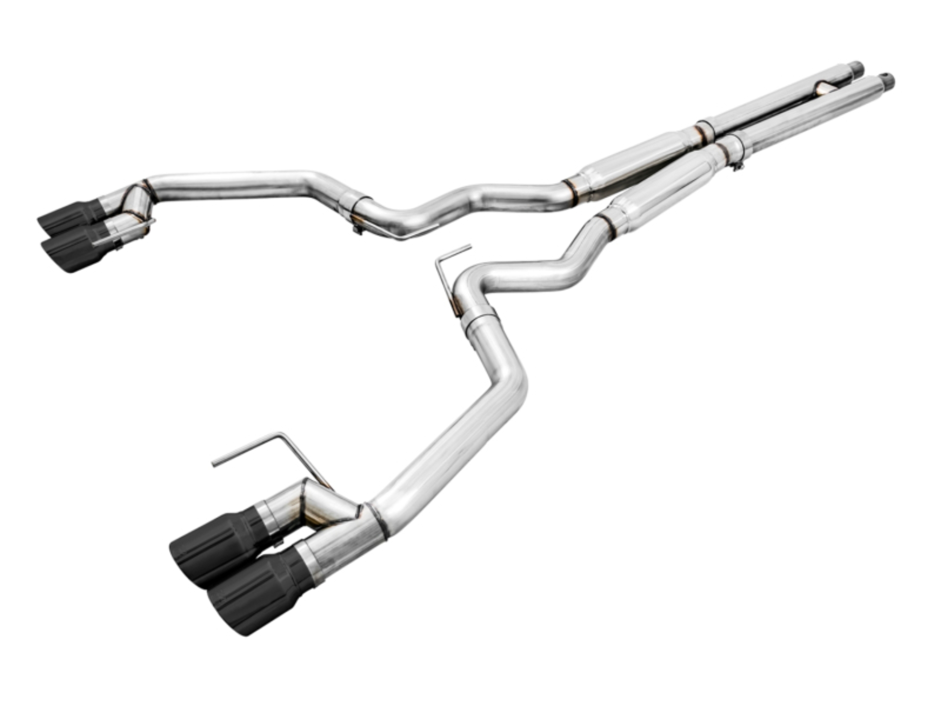 Picture of AWE Tuning 2018+ Ford Mustang GT (S550) Cat-Back Exhaust - Track Edition (Quad Diamond Black Tips)