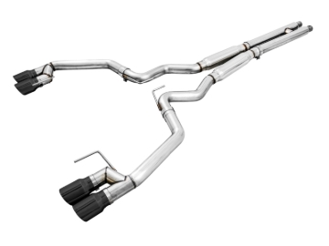 Picture of AWE Tuning 2018+ Ford Mustang GT (S550) Cat-Back Exhaust - Track Edition (Quad Diamond Black Tips)