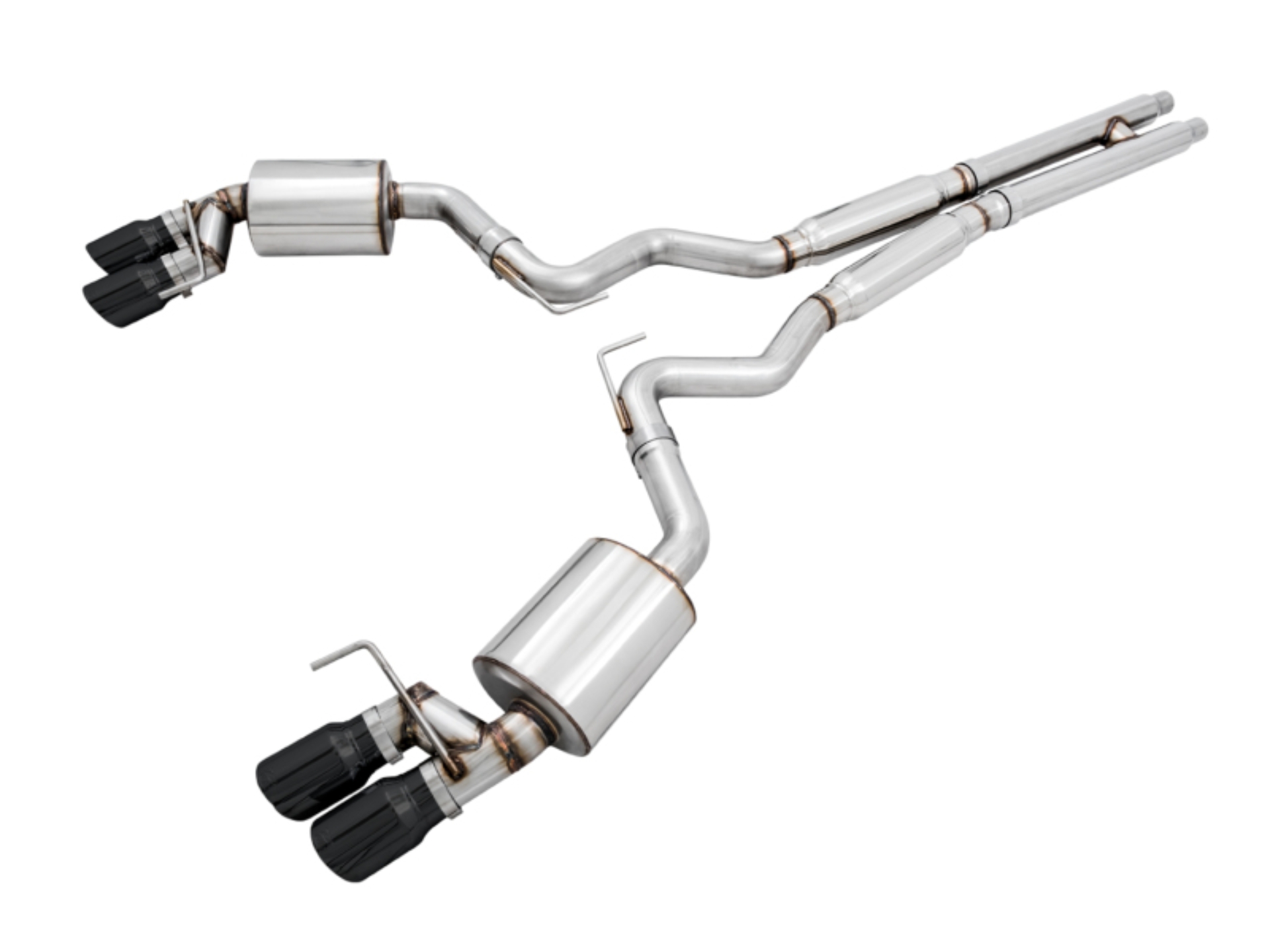 Picture of AWE Tuning 2018+ Ford Mustang GT (S550) Cat-Back Exhaust - Touring Edition (Quad Diamond Black Tips)