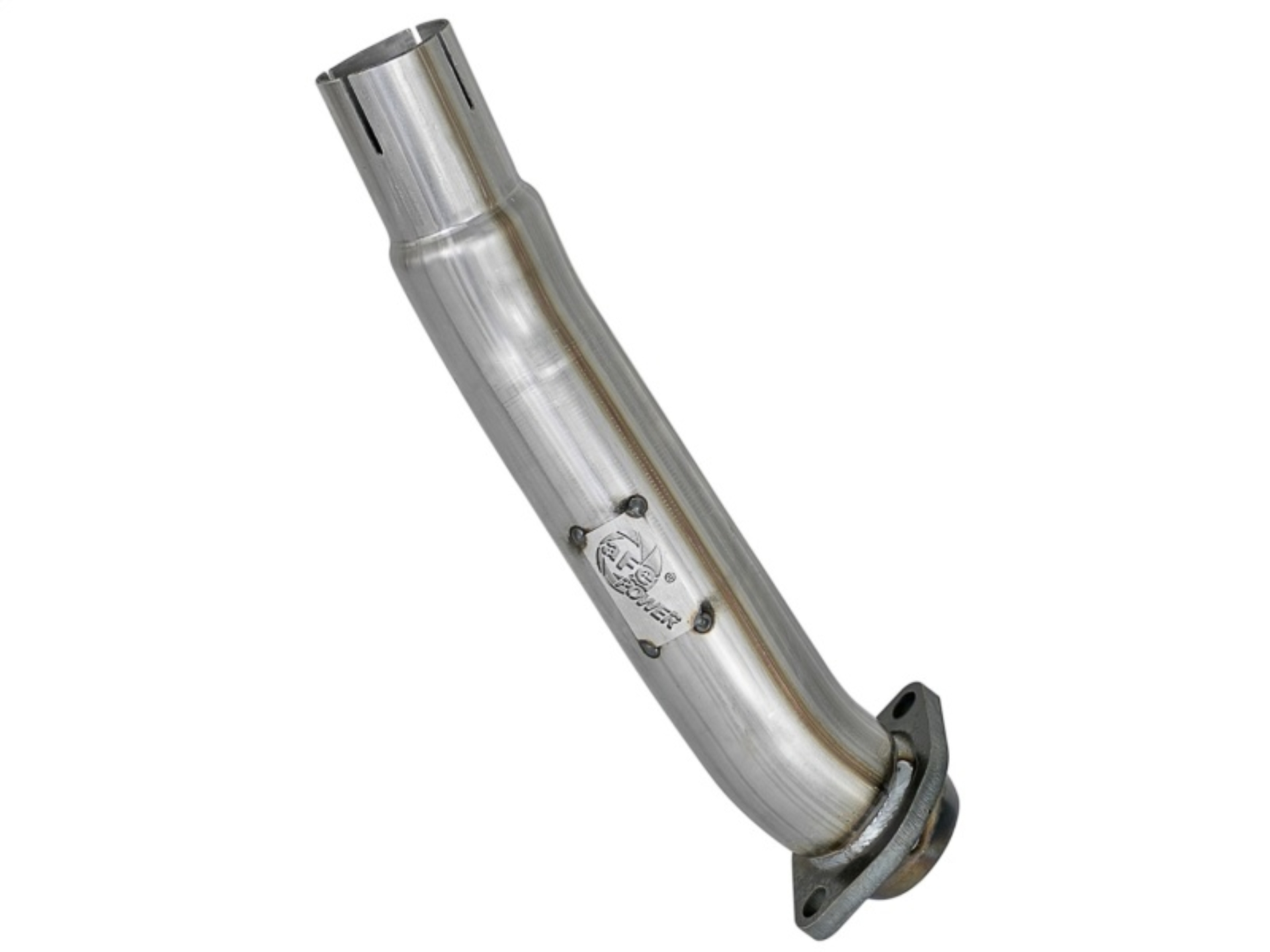 Picture of aFe Twisted Steel 2in Stainless Steel Loop Delete Down-Pipe 2018+ Jeep Wrangler (JL) V6 3.6L