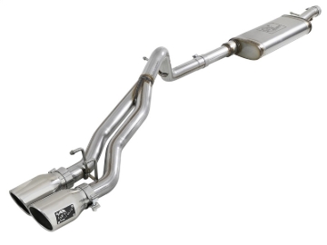 Picture of aFe Rebel Series 2.5in SS Cat-Back Exhaust w/ Polished Tip 07-18 Jeep Wrangler (JK) V6 3.6/3.8L 4dr
