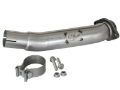 Picture of aFe Twisted Steel 2in Stainless Steel Loop Delete Down-Pipe 2018+ Jeep Wrangler (JL) V6 3.6L