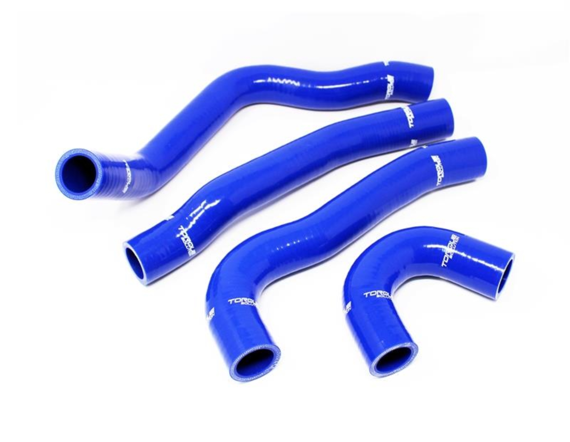 Picture of Torque Solution 08-15 Mitsubishi Evolution X Silicone Radiator Hose Kit - Blue