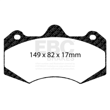 Picture of EBC Yellowstuff Brake Pad Sets - DP4062R