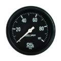 Picture of Autometer AutoGage 2-5/8in Mechanical Black 0-100 PSI Oil Pressure Gauge