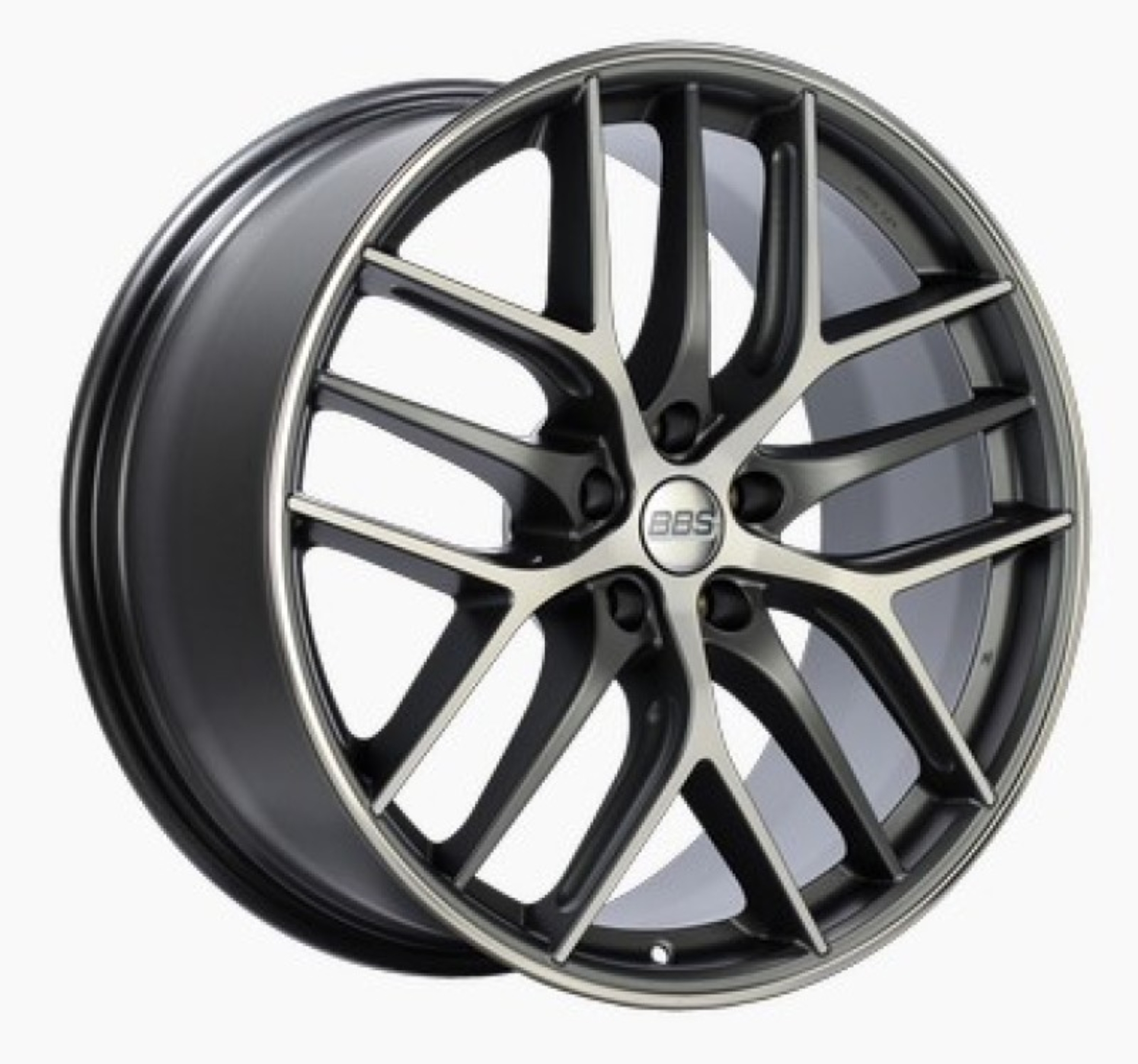 Picture of BBS CC-R 20x10.5 5x114.3 ET25 Satin Graphite Diamond Cut Polished Rim Protector Wheel -82mm PFS Req.