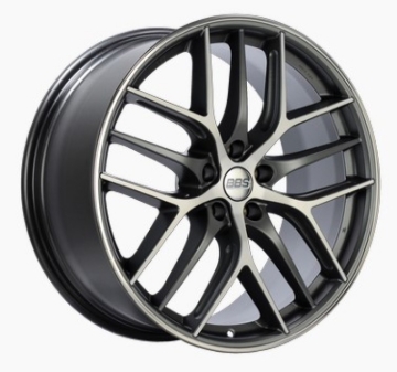 Picture of BBS CC-R 20x10.5 5x114.3 ET25 Satin Graphite Diamond Cut Polished Rim Protector Wheel -82mm PFS Req.