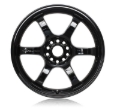 Picture of Gram Lights 57DR 18x8.5 +37 5x108 Glossy Black Wheel