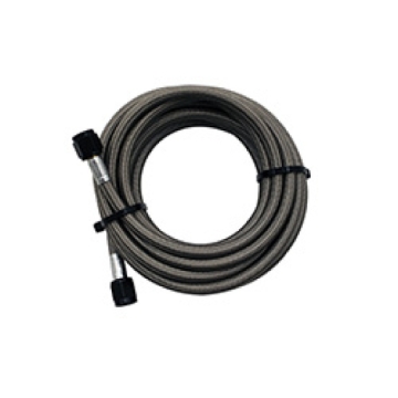 Picture of Snow Performance 15ft Braided Stainless Line (Black) w/ -4AN Fittings (NX Version)