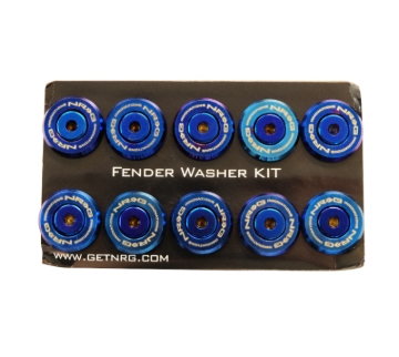 Picture of NRG M-Style Fender Washer Kit TI Series M6 For Plastic (TI Burn Washer/TI Burn Screw) - Set of 10