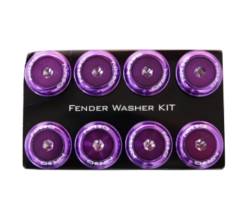 Picture of NRG Fender Washer Kit w/Color Matched M8 Bolt Rivets For Plastic (Purple) - Set of 8