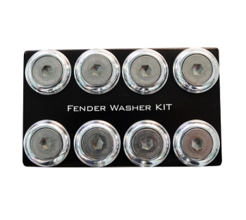 Picture of NRG Fender Washer Kit w/Color Matched M8 Bolt Rivets For Plastic (Silver) - Set of 8