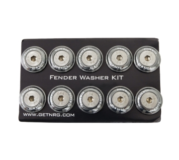 Picture of NRG Fender Washer Kit w/Rivets For Plastic (Gunmetal) - Set of 10
