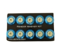 Picture of NRG Fender Washer Kit w/Rivets For Plastic (Blue) - Set of 10