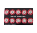 Picture of NRG Fender Washer Kit w/Rivets For Plastic (Red) - Set of 10